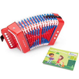Accordion Red with Music Book